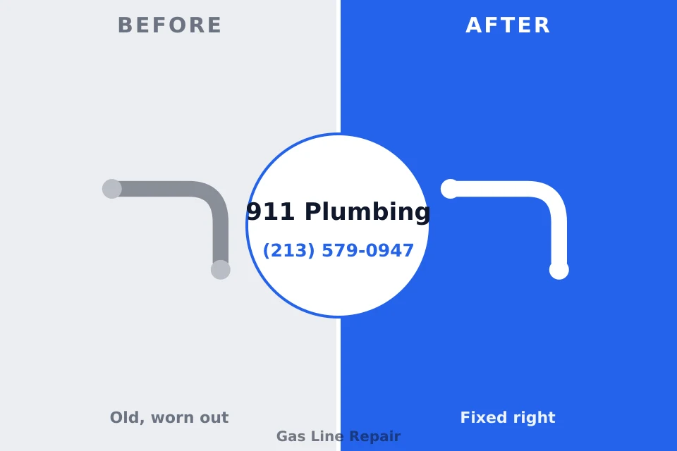Before and after: plumbing repair Stratford, WI